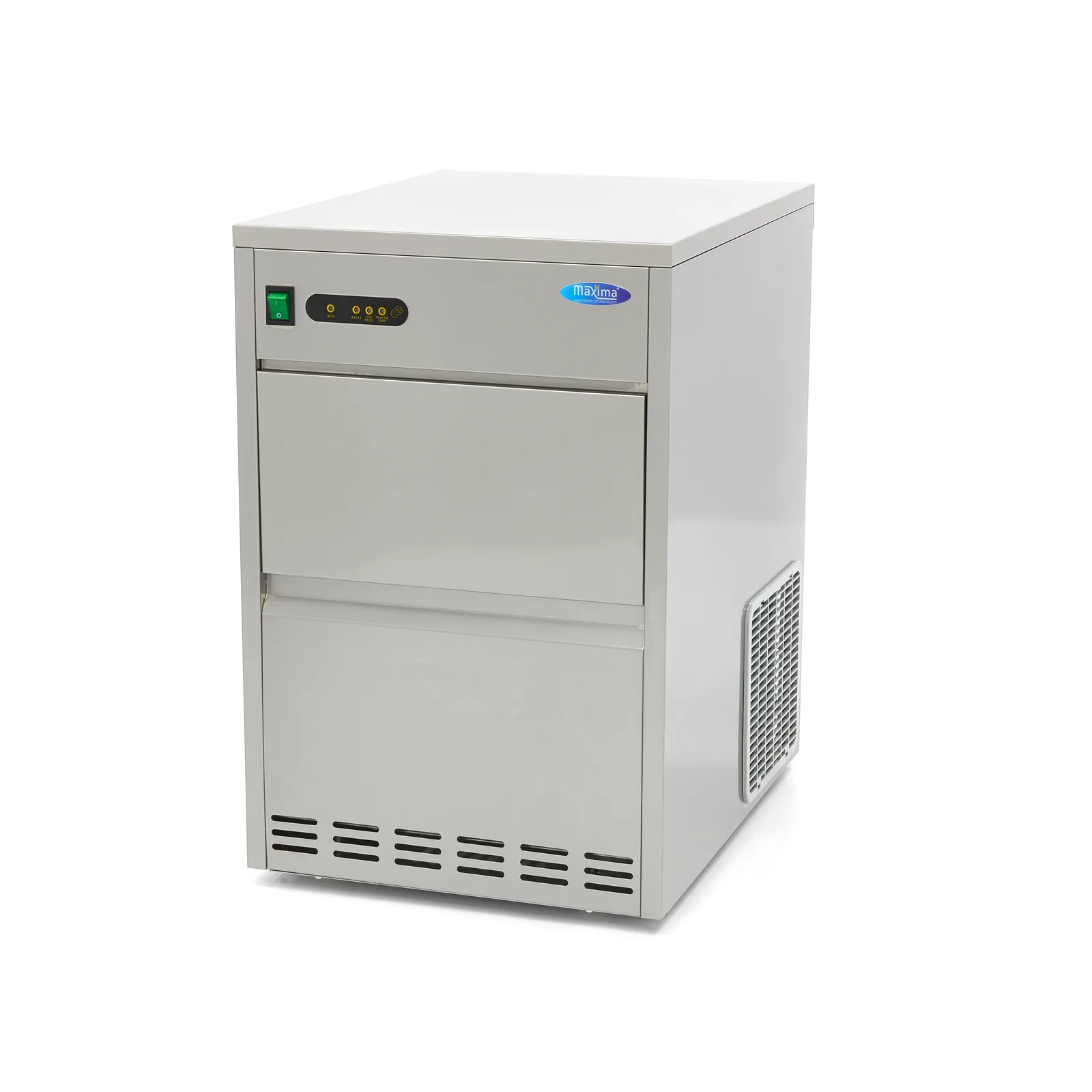 Fabbricatore di ghiaccio a cubetti 45 kg/giorno raffreddato ad aria 1 Fabbricatore di ghiaccio a cubetti 45 kg/giorno raffreddato ad aria