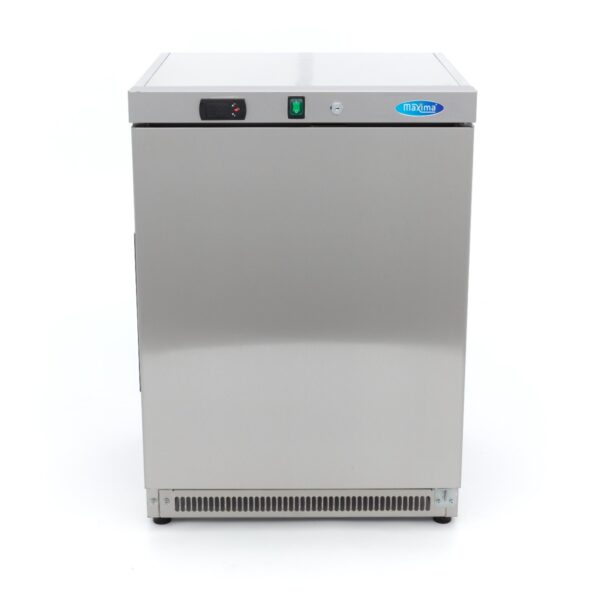 Armadio frigo Maxima 200 L a porta cieca in acciaio inox, visto di fronte