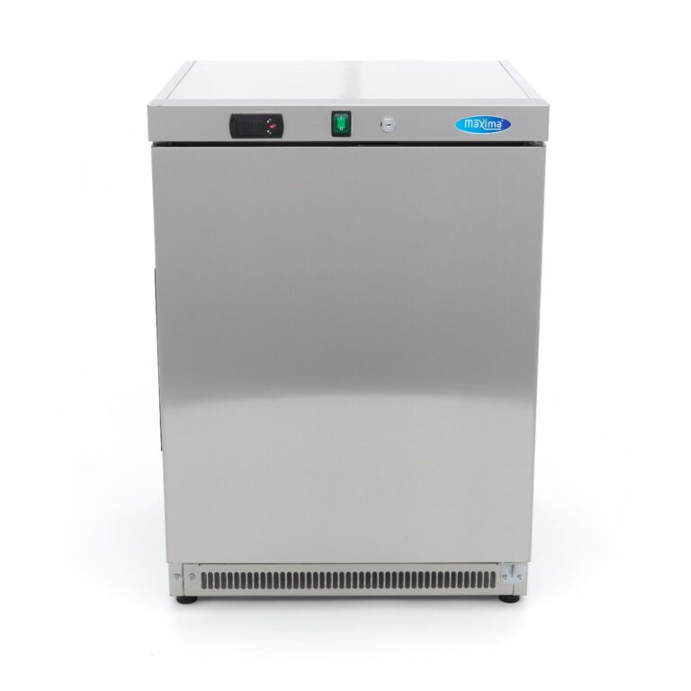 Armadio frigo Maxima 200 L a porta cieca in acciaio inox, visto di fronte