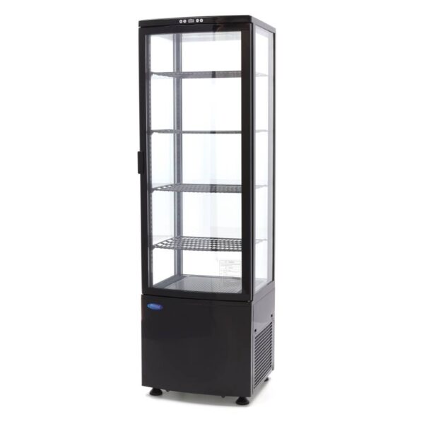 Vetrina refrigerata verticale Maxima da 235 litri in finitura nera
