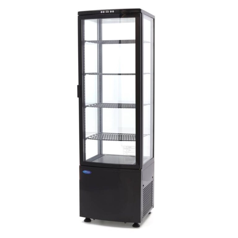 Vetrina refrigerata verticale Maxima da 235 litri in finitura nera