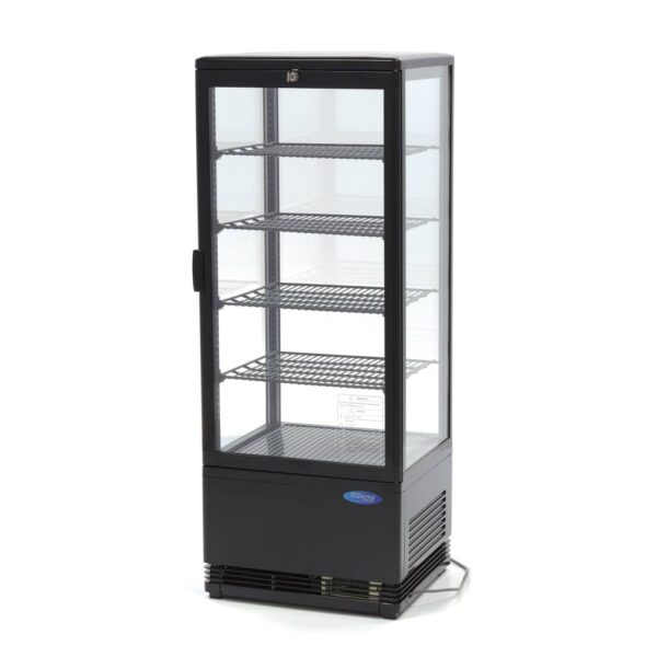 Vetrina refrigerata verticale Maxima da 98 litri in finitura nera