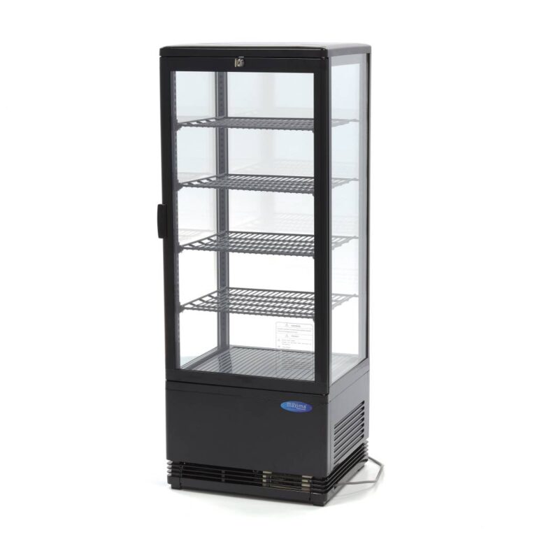 Vetrina refrigerata verticale Maxima da 98 litri in finitura nera