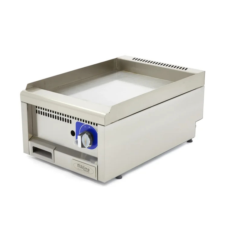 Fry top a gas - piastra liscia - 40 cm - linea 600