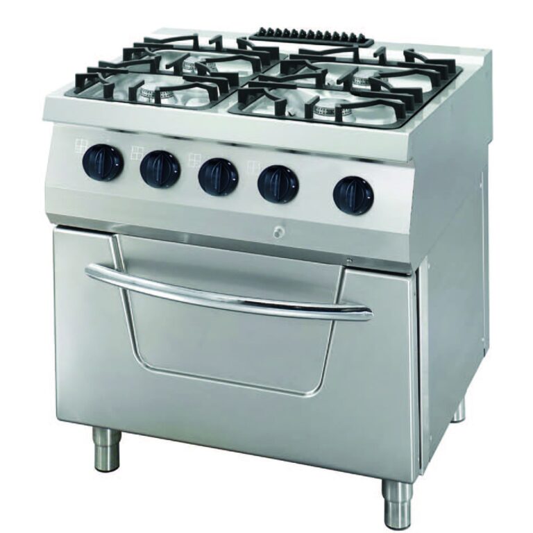 Cucina a gas 4 fuochi con forno a gas linea 700
