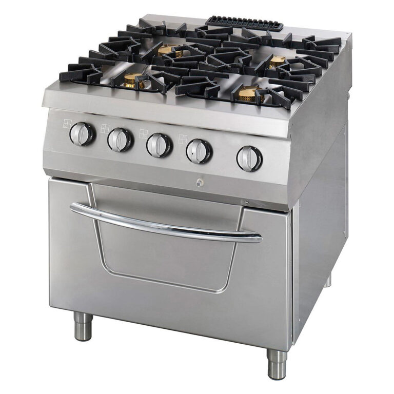 Cucina a gas 4 fuochi con forno a gas linea 900