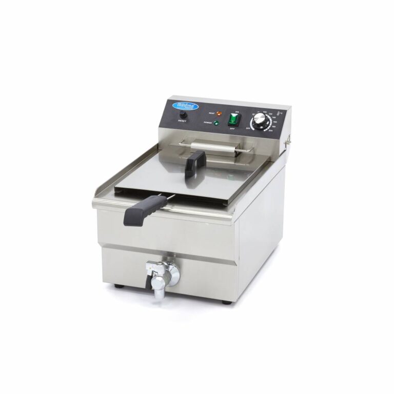 Friggitrice elettrica da banco - 16 L - 1 vasca - rubinetto di scarico