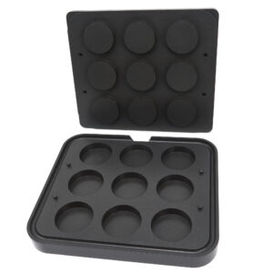 Stampo per tartellette - cilindro 80 mm - 9 pezzi