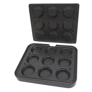 Stampo per tartellette - tondo 89/65 mm - 9 pezzi